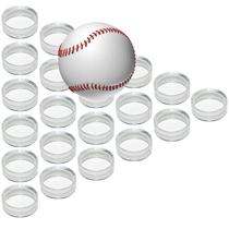 Suporte de exibição de beisebol IFAMIO Clear Acrylic 20 unidades de 3 cm Suporte de exibição de beisebol IFAMIO Clear Acrylic 20 unidades de 3 cm