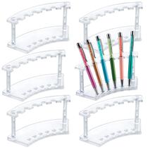 Suporte de exibição de canetas MOLIGOU 6 slots Porta-canetas de plástico x6 Suporte de exibição de canetas MOLIGOU 6 slots Porta-canetas de plástico x6