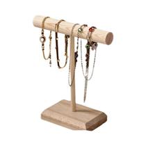 Suporte De Exibição De Joias Em Madeira Sólida, Rack Multifuncional Para Pulseiras, Colares E Faixas Suporte De Exibição De Joias Em Madeira Sólida, Rack Multifuncional Para Pulseiras, Colares E Faixas