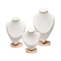 Suporte De Exibição De Joias Em Veludo Para Colares E Pingentes, Organizador De Manequim De Alta Suporte De Exibição De Joias Em Veludo Para Colares E Pingentes, Organizador De Manequim De Alta