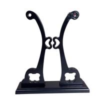 Suporte de exibição de madeira para ventilador de mão dobrável suporte de ventilador design elegante