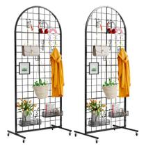 Suporte de exibição de painel de parede Grid VGMIu 60x160cm preto 2 unidades