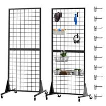 Suporte de exibição de painel Gridwall RCZSCBK Heavy Duty 60x167cm