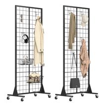 Suporte de exibição de painel Gridwall SPACECARE 65x40x160cm - pacote com 2 Suporte de exibição de painel Gridwall SPACECARE 65x40x160cm - pacote com 2