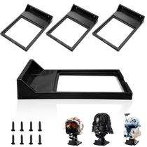 Suporte de exibição de parede WFCYX para capacete Lego Black x4