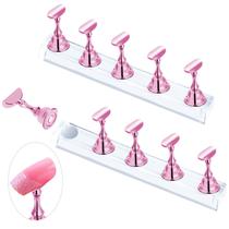 Suporte de exibição de unhas JUSTOTRY Pink para pressionar as unhas x2 Suporte de exibição de unhas JUSTOTRY Pink para pressionar as unhas x2