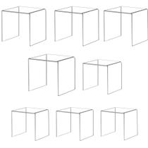 Suporte de exibição ihomecooker Riser Square Clear Acrílico 10x10x10cm Suporte de exibição ihomecooker Riser Square Clear Acrílico 10x10x10cm