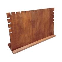 Suporte De Exibição Para Colares Em Madeira De Noz Em Forma De L, Acessórios Para Armazenamento De