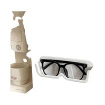 Suporte De Exibição Para Óculos De Sol Montado Na Parede Sem Perfuração, Caixa De Armazenamento De