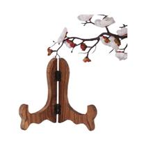 Suporte De Exibição Para Pratos De Chá E Bolos Em Madeira Retro Dobrável, Ornamento Para Mesa De