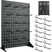 Suporte de exibição Pegboard SIBRANT Metal com 15 ganchos 43x33cm