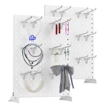 Suporte de exibição Pegboard TORACK Mesa de metal 30x40cm branco