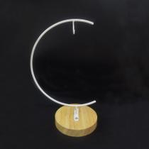 Suporte de exposição de ornamentos YY YEARCHY Ferro metálico com base de madeira