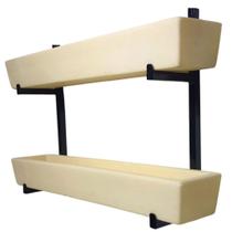 Suporte de Ferro p/ Jardim Vertical com 2 Floreiras 80cm