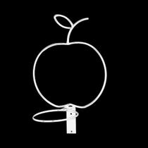 Suporte de Ferro para Vaso de Planta Pequeno Arco 10 cm tema Maça