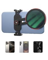 Suporte de filtro de telefone TELESIN 67mm Clip-On Holder Vlogging