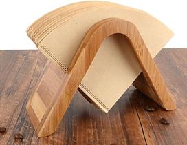 Suporte de Filtros de Café SoClaay em Bambu para 4 Filtros