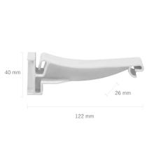 Suporte de Fixação de Calha Branco De 26x122mm - CAL/SU*BR - ASTRA