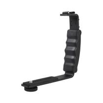 Suporte de flash em forma de L Leshareselect para microfone de filmadora