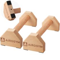 Suporte de flexão, base antiderrapante de madeira airogym de 30 cm para homens Suporte de flexão, base antiderrapante de madeira airogym de 30 cm para homens