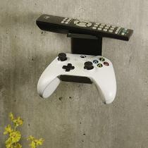 Suporte de Fone e Controle Game - Parede - Alumínio - Preto - Maxx Diamond