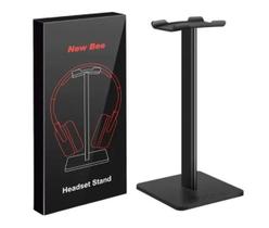 Suporte De Fone Para Mesa Headset Branco Alumínio E Abs Newbee