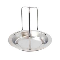 Suporte de frango Rack Grill Stand Roasting Bbq Rib Non Stick Stainless Steel