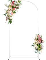 Suporte de fundo em arco de casamento Wokceer Chiara 2,2 x 1,2 m branco