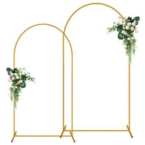 Suporte de fundo em arco de metal Youkelili 7,2 pés/6 pés para festa Suporte de fundo em arco de metal Youkelili 7,2 pés/6 pés para festa