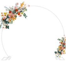 Suporte de fundo Fomcet, arco redondo de balão de metal de 220 cm