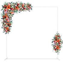Suporte de Fundo Nandae - Kit Arco de Balão Quadrado de Metal (2m) - Branco