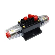Suporte De Fusível Manual À Prova d'Água 20A-150A 12V-48V DC Disjuntor Para Áudio De Carro Marinho