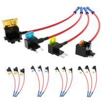 Suporte De Fusível Mini Micro2 De Baixo Perfil 12V, Kit De 16PCS De Fusíveis Automotivos ATO ATC ATM