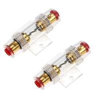 Suporte de fusível RKURCK 2Pcs Inline AGU 80A para áudio automotivo Suporte de fusível RKURCK 2Pcs Inline AGU 80A para áudio automotivo