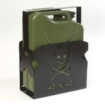 Suporte de Galão Combustível 20L- Aço - Tranca - Caveira/4x4