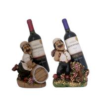 Suporte De Garrafa Cozinheiro Porta Vinho Decoração Enfeite Cozinha - Várias Variedades