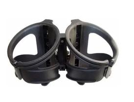 Suporte de garrafa duplo bike para selim preto Nylon