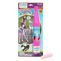 Suporte de giz para calçada Walkie Chalk Stand-up Pink com 2 gizes