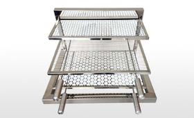 SUPORTE DE GRELHAS EM INOX PARA CHURRASQUEIRA MED. 70cm