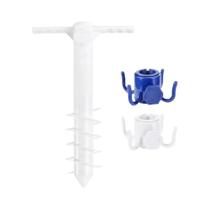 Suporte De Guarda-Sol De Praia À Prova De Vento 3/5 Com Âncora Espiral Para Solo - Acessórios De Suporte De Guarda-Sol De Praia À Prova De Vento 3/5 Com Âncora Espiral Para Solo - Acessórios De