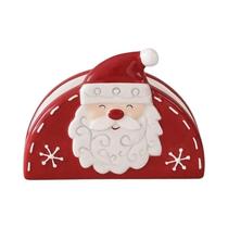 Suporte De Guardanapo De Cerâmica Estilo Nórdico Papai Noel Criativo, Porta Lenços De Natal,