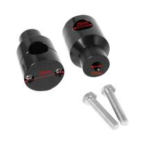 Suporte De Guidão De Motocicleta Em Alumínio Preto Cromado 2X 7/8 1 Polegada Para Harley Springer