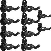 Suporte de guitarra com suporte de parede WOGOD, pacote com 10 e proteção de segurança