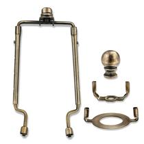 Suporte de harpa para abajur EMNOOTI Antique Brass 7-10 polegadas Suporte de harpa para abajur EMNOOTI Antique Brass 7-10 polegadas