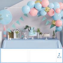 Suporte de haste de mesa Fomcet, conjunto de 2 metais brancos ajustáveis de 34 a 107 cm