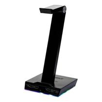 Suporte De Headset Gamer KBM! Gaming RGB 3x USB C/ Placa De Som - KGSHG200PT Suporte De Headset Gamer KBM! Gaming RGB 3x USB C/ Placa De Som - KGSHG200PT