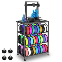 Suporte de impressora 3D para armazenamento de filamentos GIASSVIO Heavy Duty Black Suporte de impressora 3D para armazenamento de filamentos GIASSVIO Heavy Duty Black