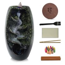 Suporte de incenso de refluxo de cerâmica Smoke Waterfall Burner Suporte de incenso de refluxo de cerâmica Smoke Waterfall Burner