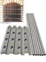 suporte de inox para grelhas e espetos para churrasqueiras 6 tubos aluminio 60cm