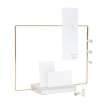Suporte de itens Memo Display RUSSELL+HAZEL Gold Metal Frame 27x11x21 cm